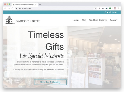 Babcock Gifts website